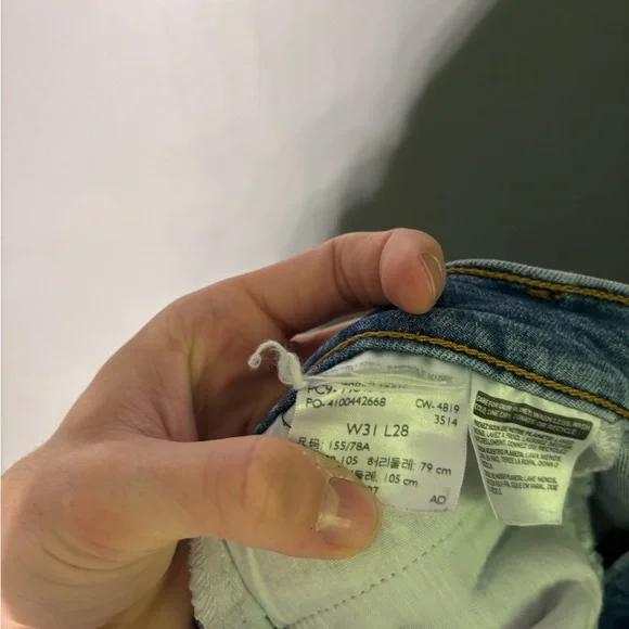 Levi’s Premium Ribcage Wide Leg Cropped Jeans Womens Size 31 - Picture 5 of 6